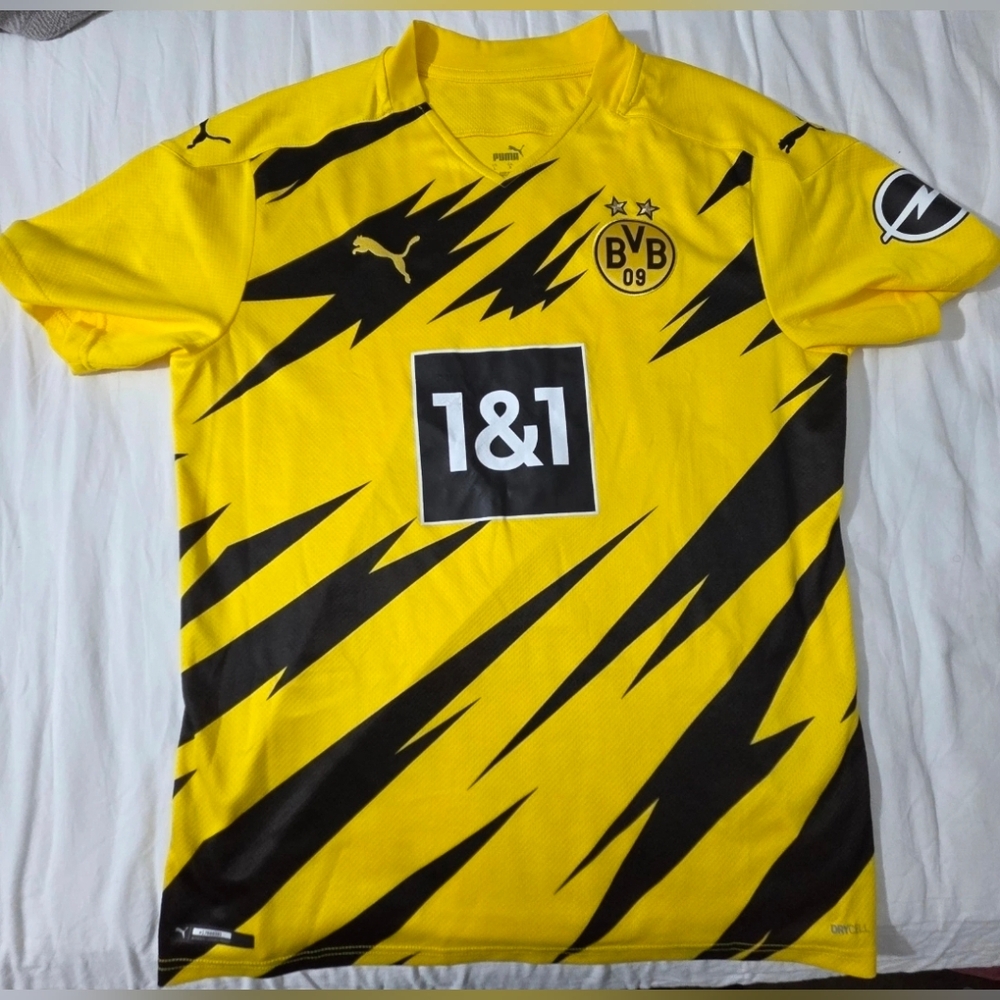 PUMA BORUSSIA DORTMUND 2020/21 HOME YELLOW KIT. REPLICA. SIZE MEN'S L. Pre-Owned